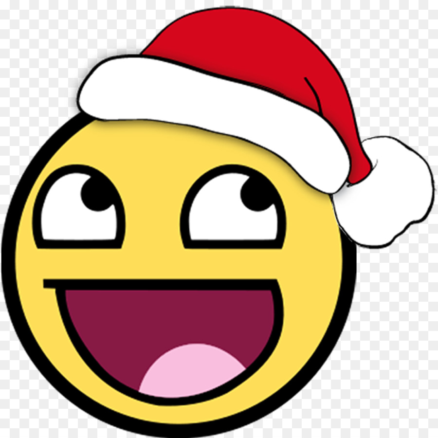 Emoji Piscando，Chapéu De Papai Noel PNG