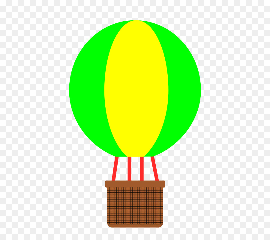 Balão De Ar Quente，Verde PNG