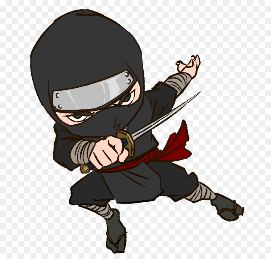 ilustração de desenho de garoto ninja em pé 18249982 PNG