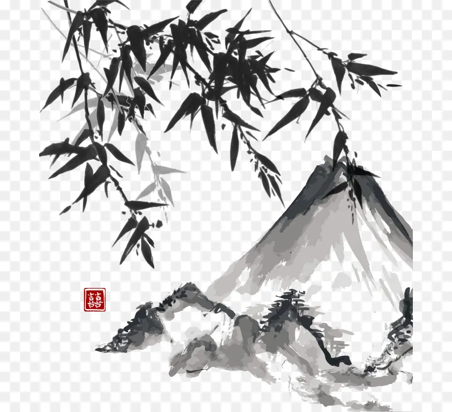 Japão，Tinta De Lavagem De Pintura PNG