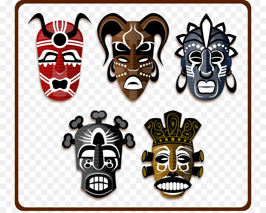 Tradicionais Máscaras Africanas，Máscara PNG