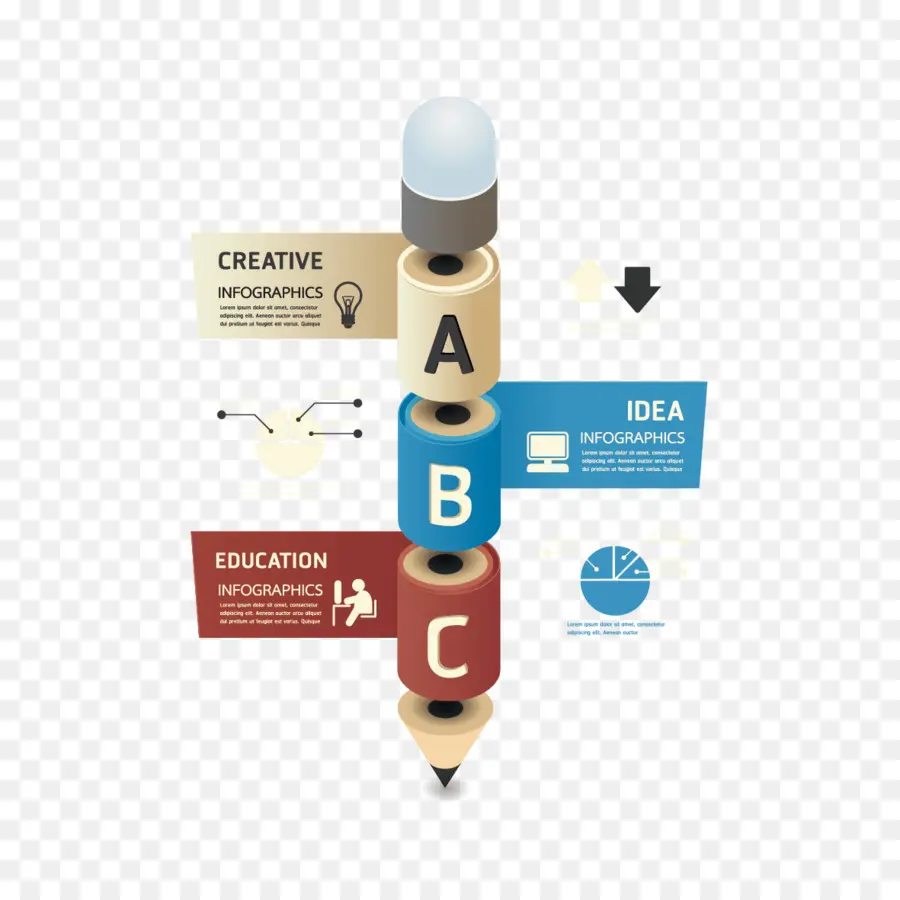 Infográfico De Lápis，Educação PNG