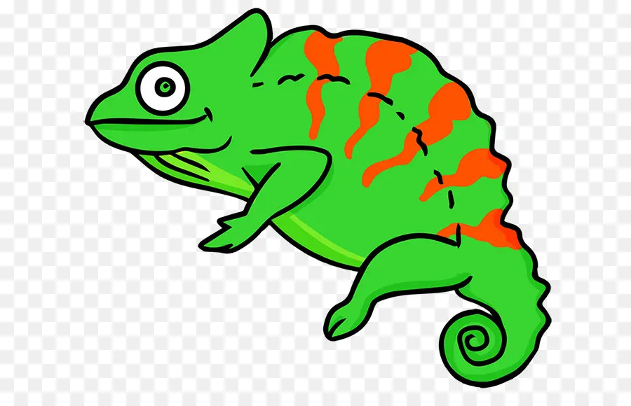 Camaleão，Verde PNG