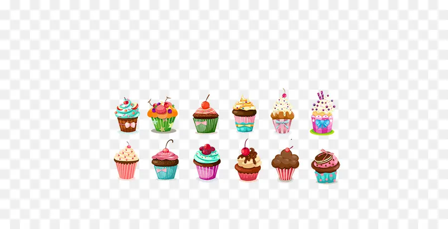 Bolo De Aniversário，Cupcake PNG