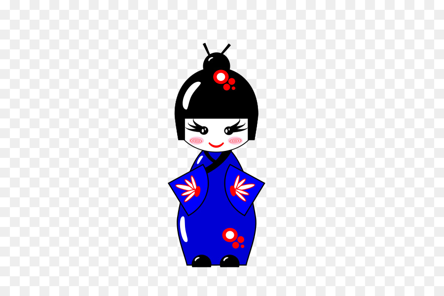 Boneca Kokeshi，Japonês PNG