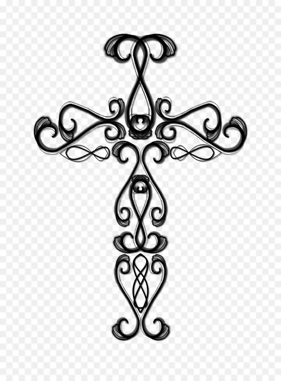 Cruz Ornamentada，Religioso PNG