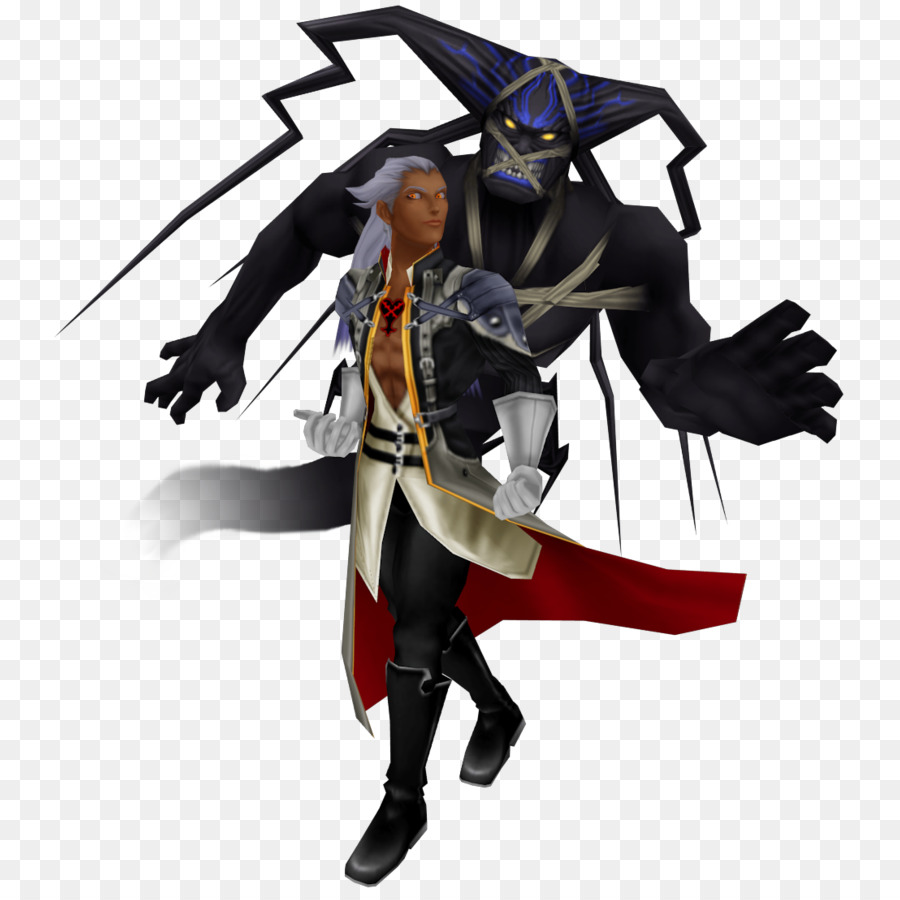 Personagem Com Criatura Sombria，Escuro PNG