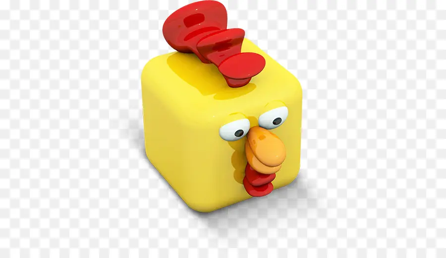 Frango Cubo Amarelo，Frango PNG