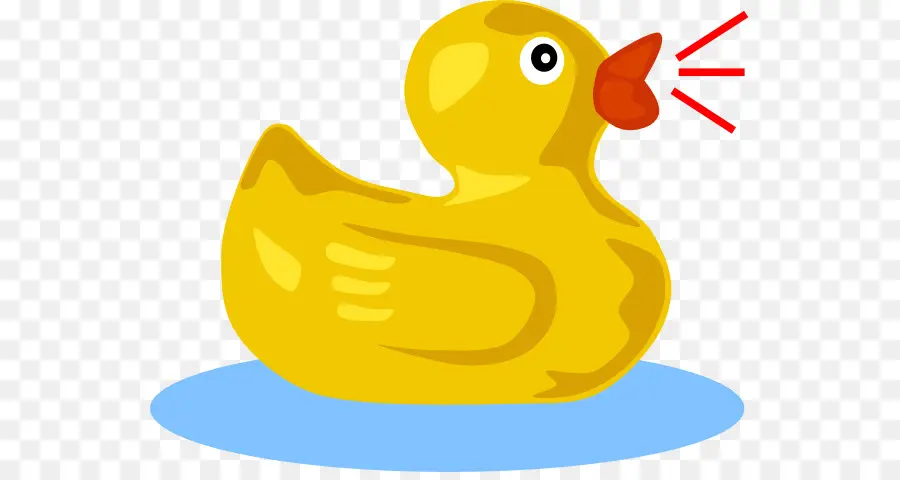 Pato De Borracha Amarelo，Banho PNG