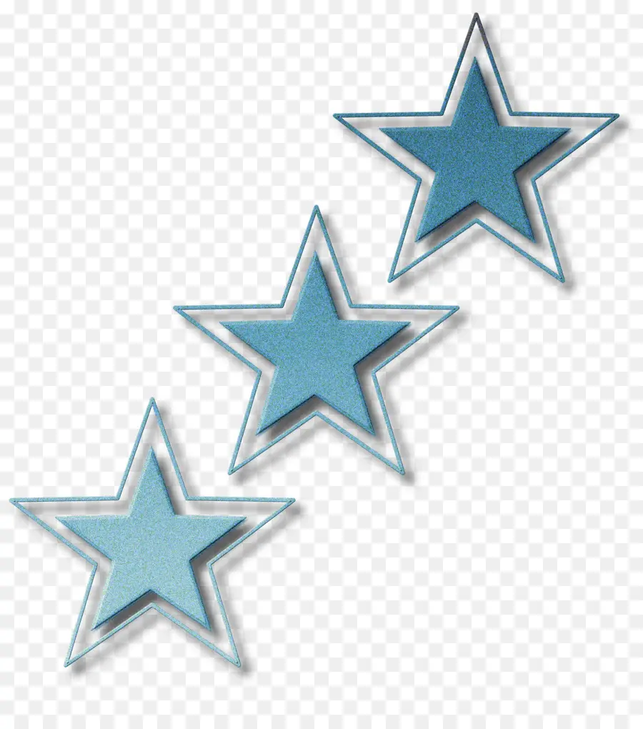 Estrelas Azuis，Brilho PNG