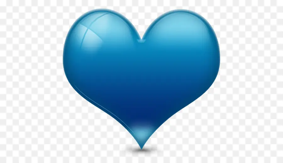 Coração，Azul PNG