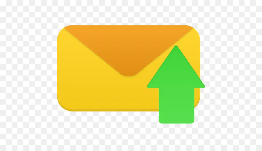 Envelope Amarelo Com Seta Para Cima，E Mail PNG