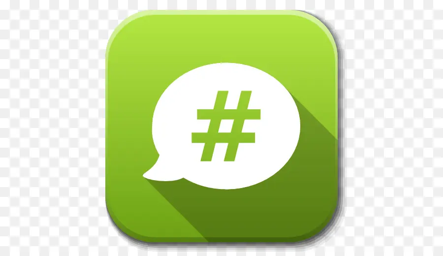 Bolha De Hashtag Verde，Bater Papo PNG