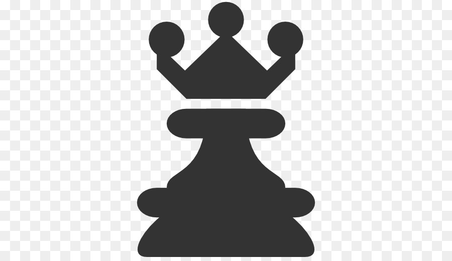 Peça de xadrez da rainha em formato preto - ícones de formas grátis