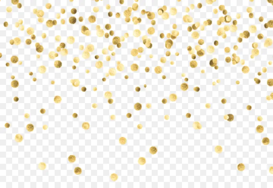 Confete，Ouro PNG