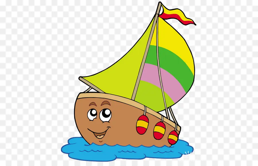 Barco De Desenho Animado，Veleiro PNG