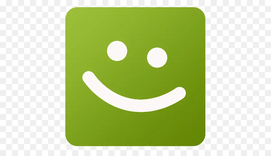 Rosto Sorridente Branco，Fundo Verde PNG