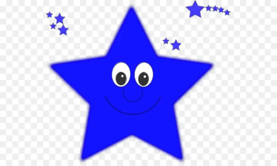 Estrela Azul，Sorrindo PNG