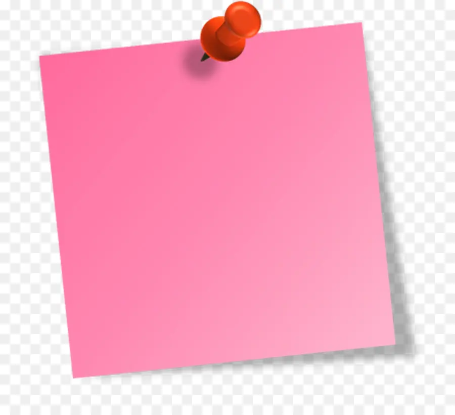 Nota Pegajosa Rosa，Alfinete PNG