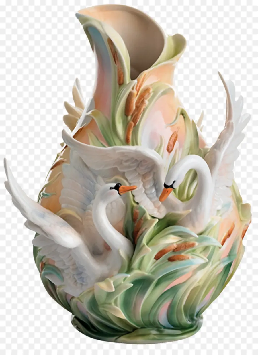 Vaso Decorativo，Cisne PNG