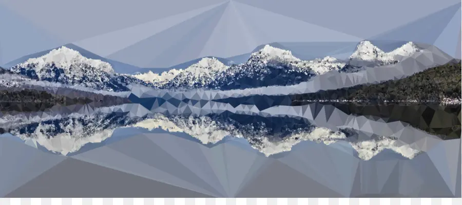 Reflexo De Montanhas Nevadas，Montanhas PNG