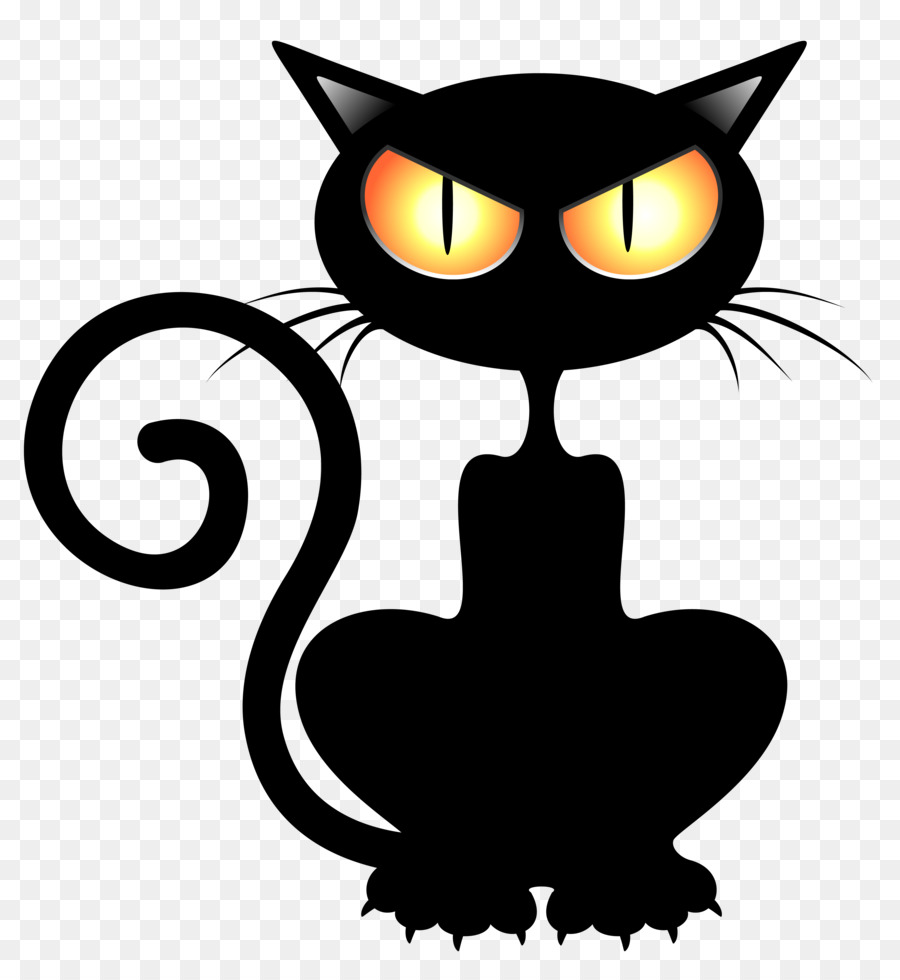 Gato Preto Halloween Desenho, HD Png Download , Transparent Png