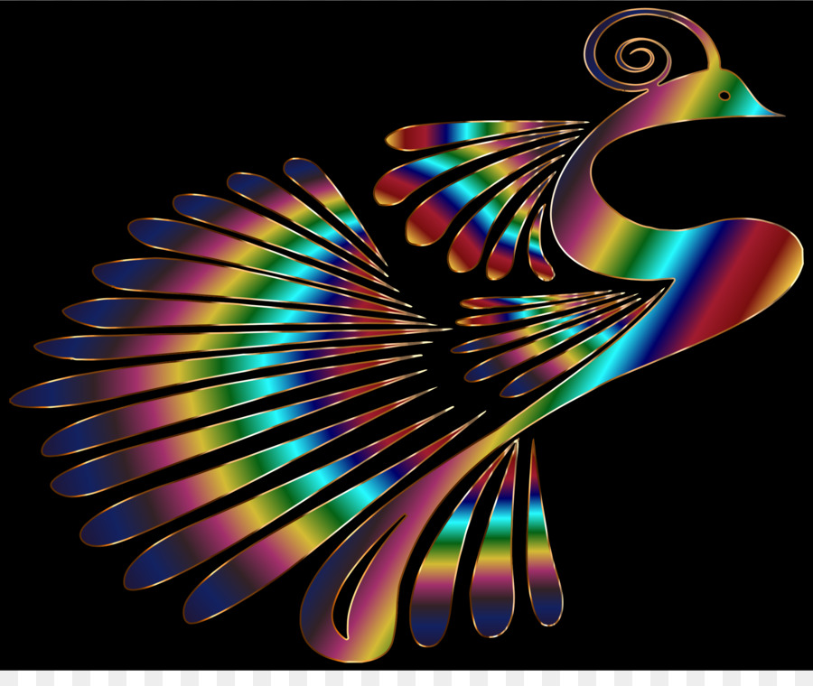 Aves，Arte Fractal PNG