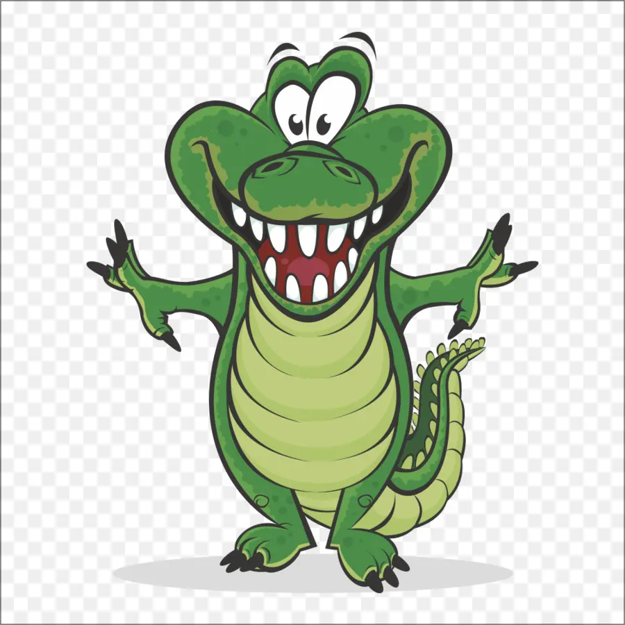 Crocodilo，Desenho Animado PNG