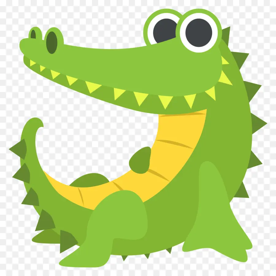 Crocodilo De Desenho Animado，Verde PNG