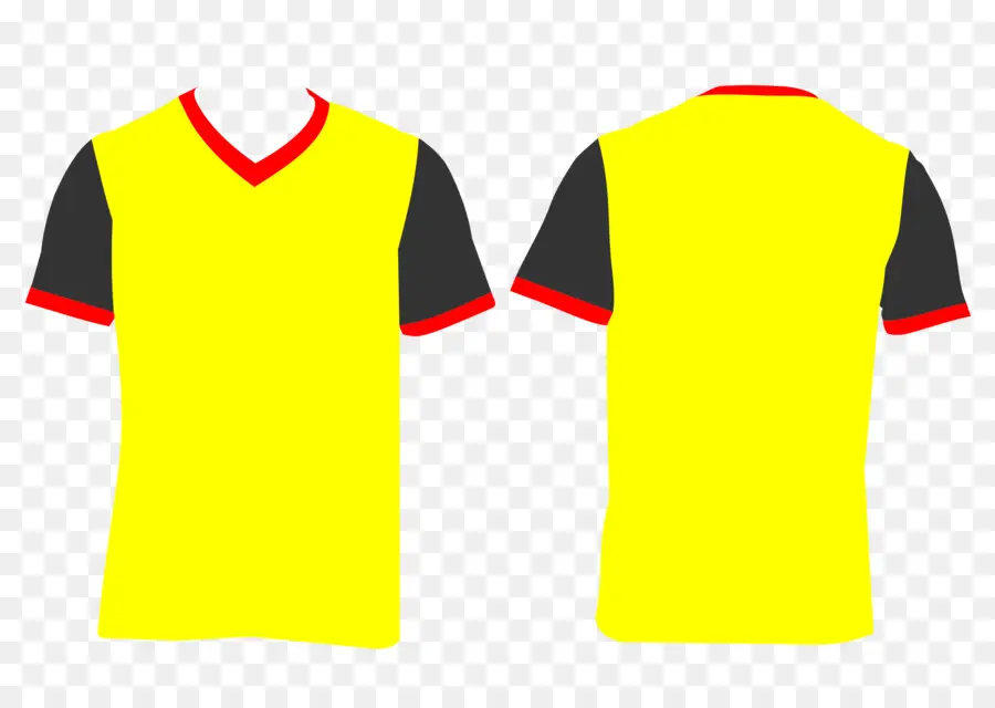 Camiseta Amarela E Preta，Camisa PNG