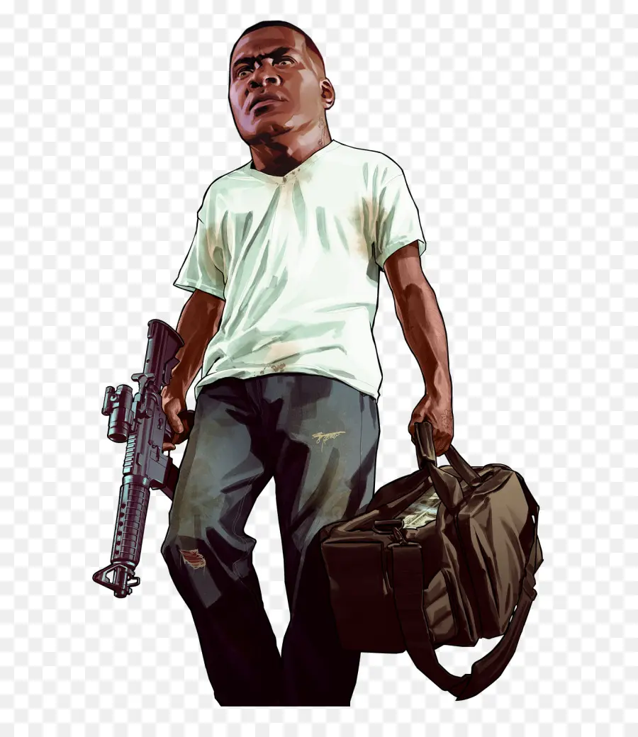 Personagem De Desenho Animado Com Arma，Personagem PNG