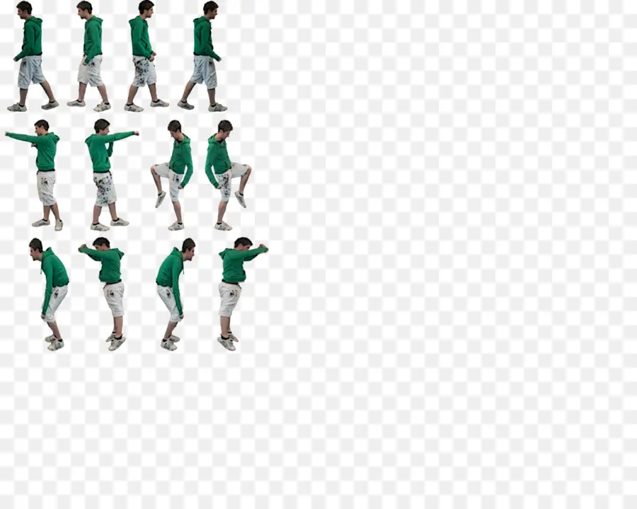 Sprite Humano，Camisa Verde PNG