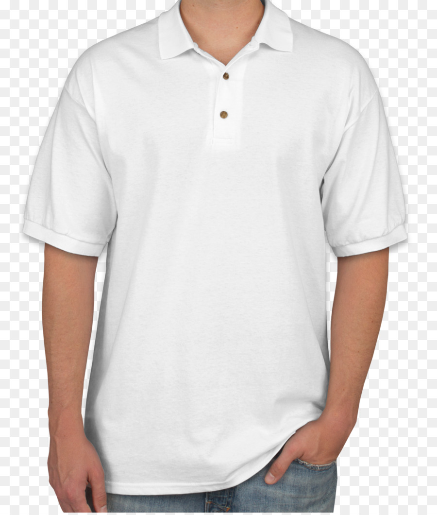 Camisa Pólo Branca，Casual PNG