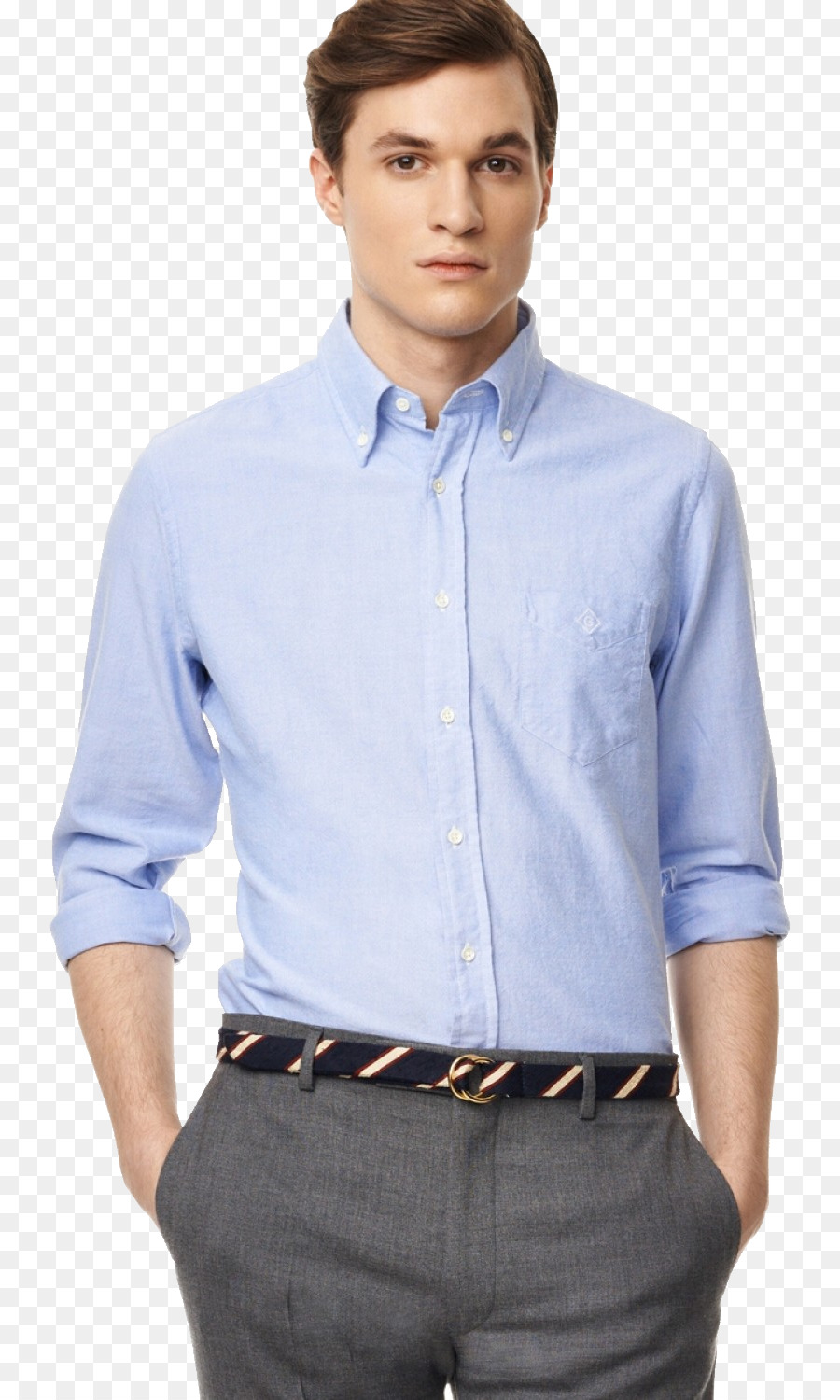 Homem De Camisa Azul，Moda PNG