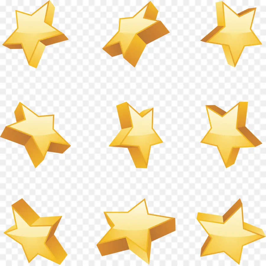 Estrelas，Ouro PNG