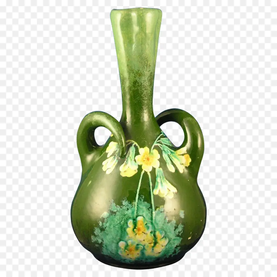 Vaso Floral Verde，Decoração PNG