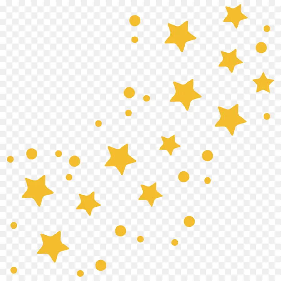 Estrelas Douradas，Brilho PNG