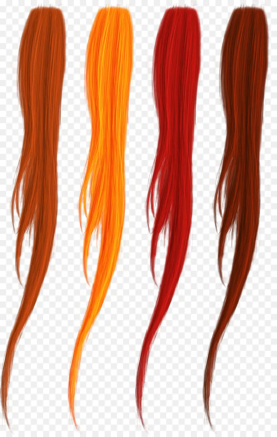 Extensões De Cabelo Ruivo，Cabelo PNG