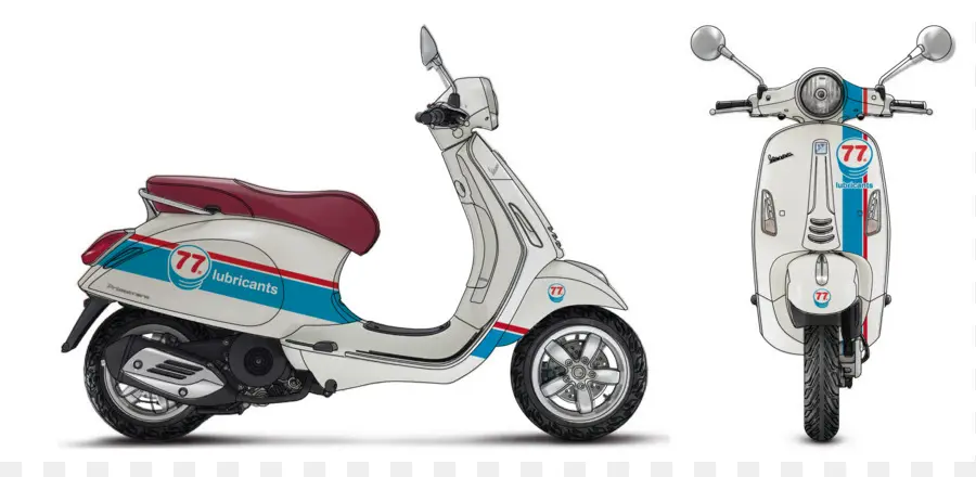 Vespa Branca，Veículo PNG