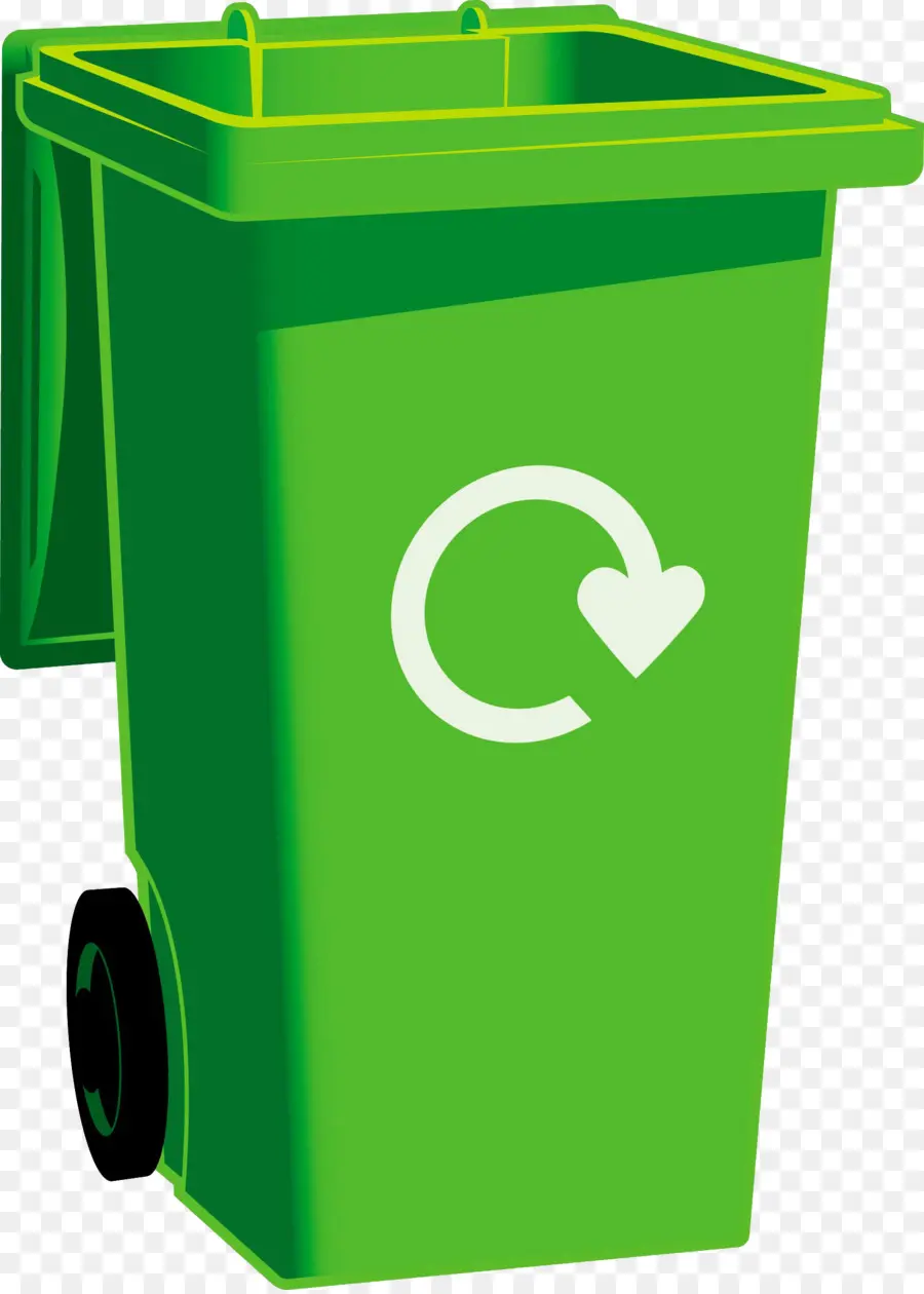 Lixeira Verde，Caixotes De Lixo De Resíduos De Papel Cestas PNG