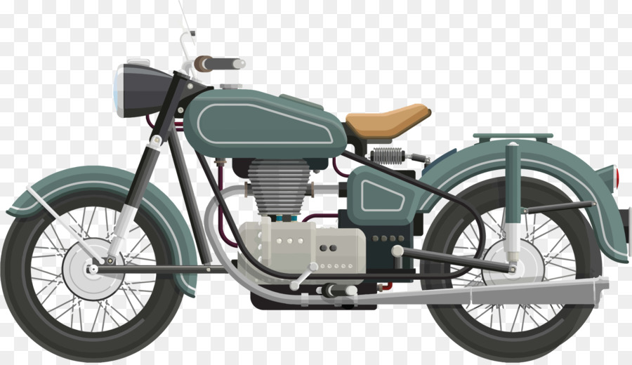 Motocicleta Verde，Bicicleta PNG