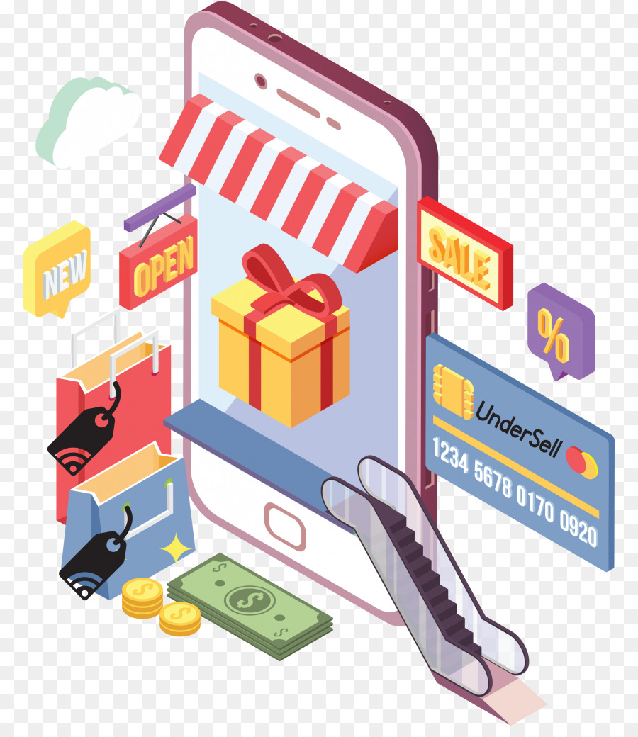 Compras On Line，Móvel PNG