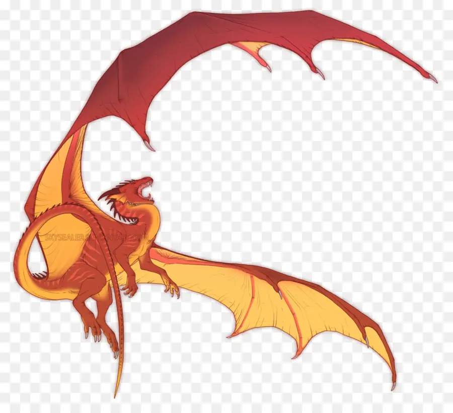 Dragão Vermelho，Fantasia PNG