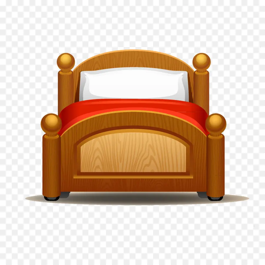 Cama De Madeira，Travesseiro PNG