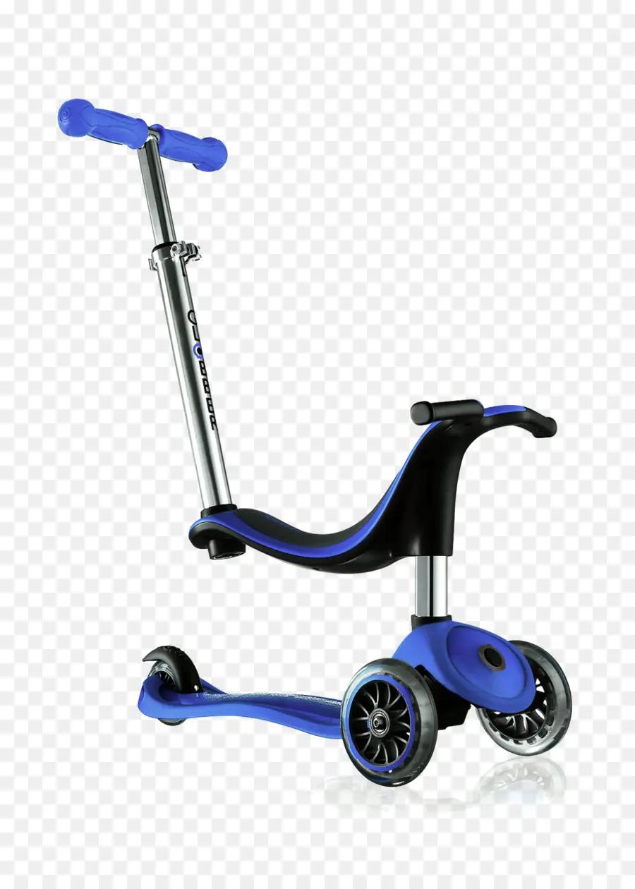 Scooter Infantil Azul，Três Rodas PNG