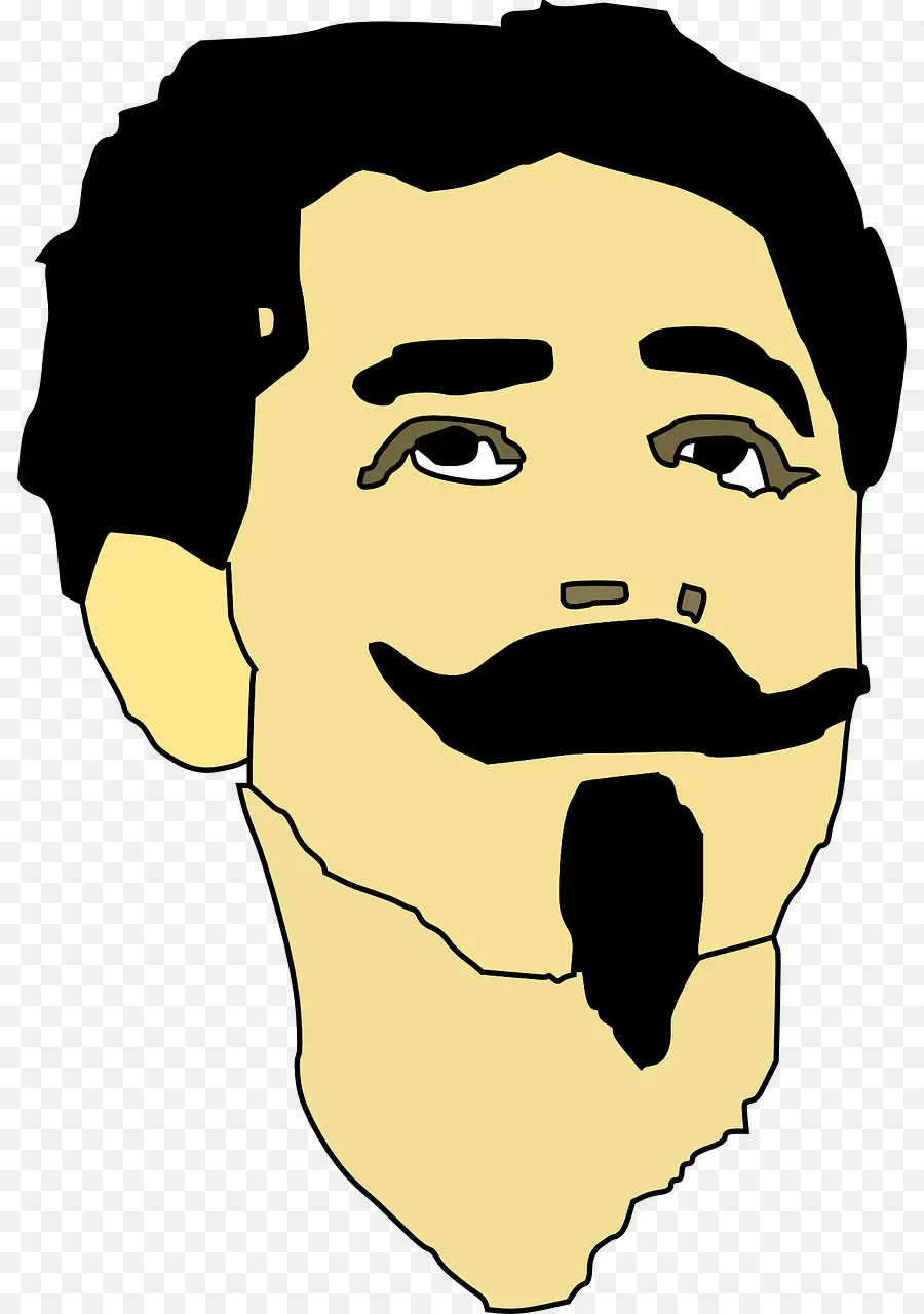 Homem De Desenho Animado Com Barba，Pêlos Faciais PNG