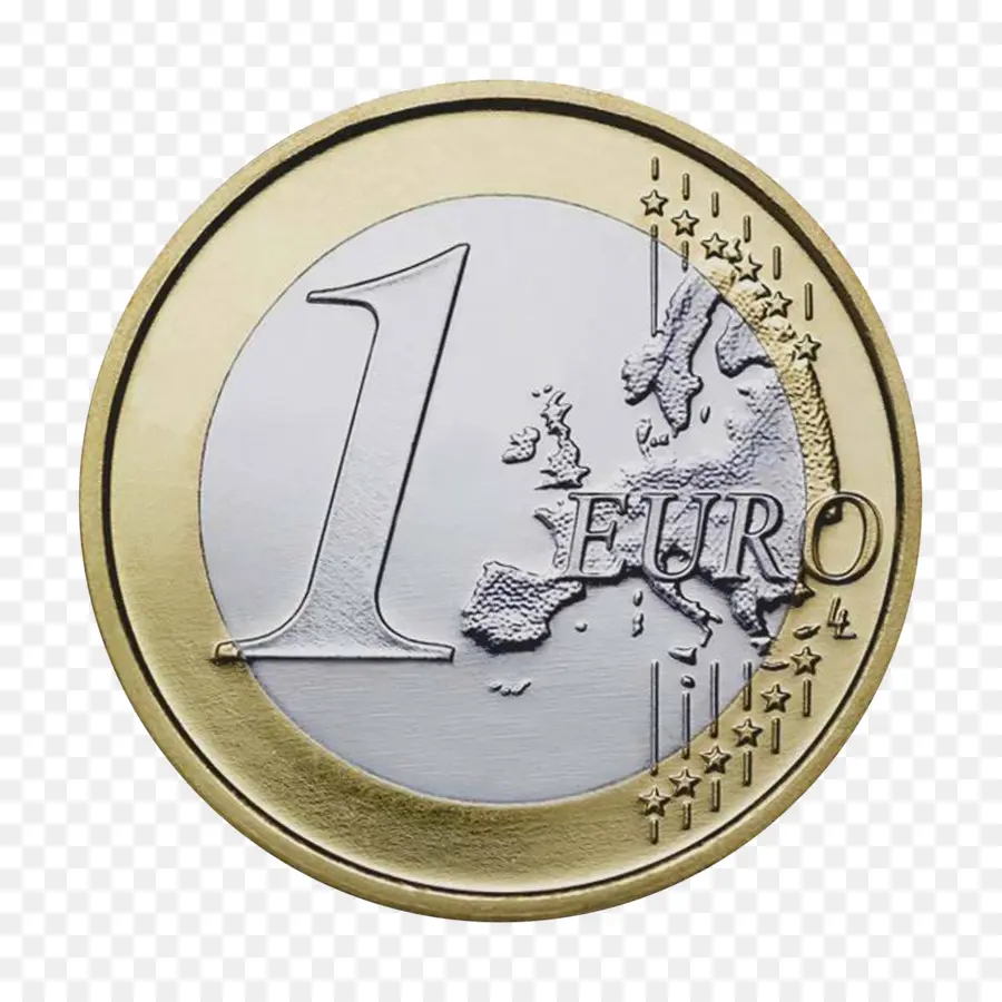 1 Moeda De Euro，Moeda PNG