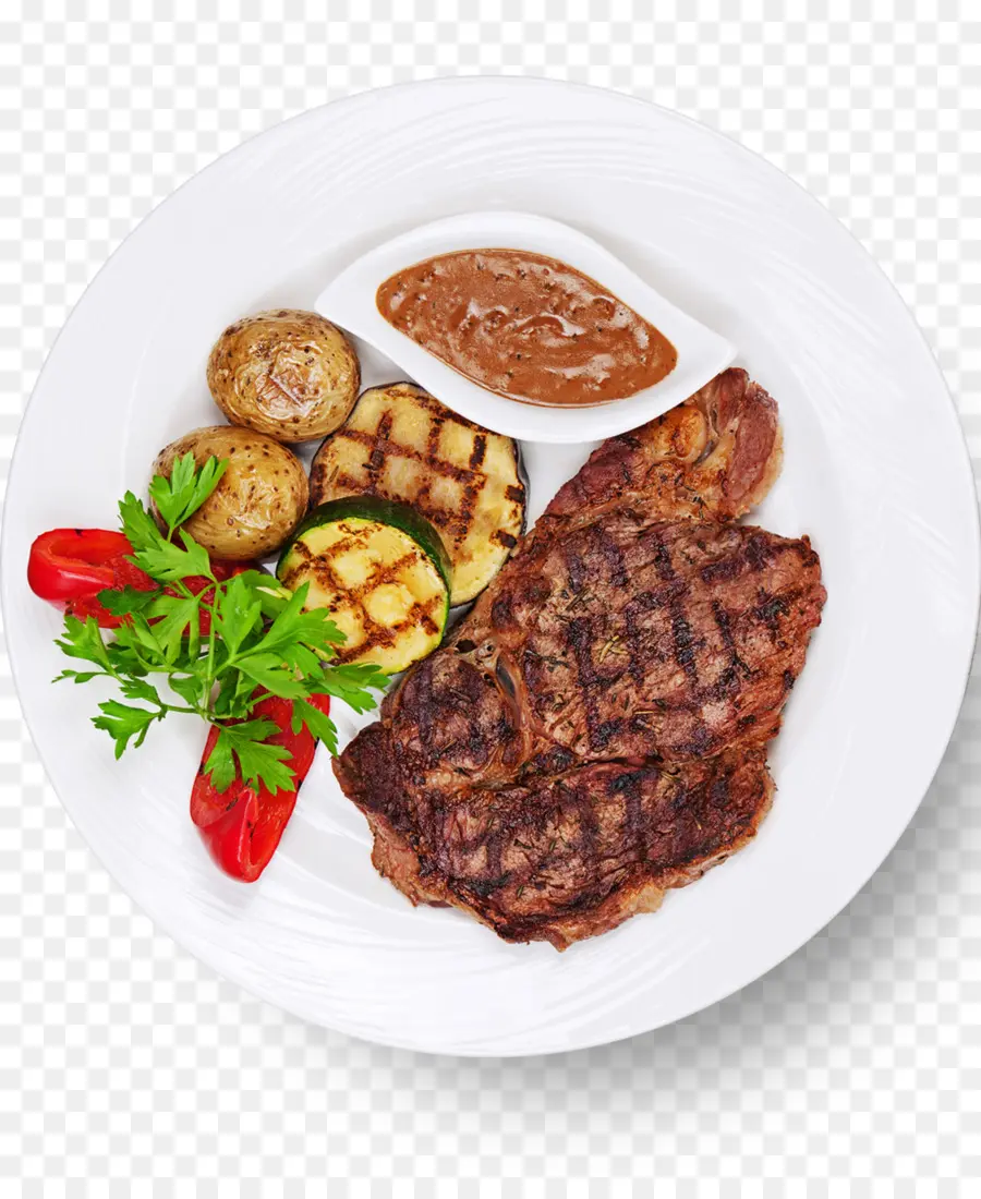 Prato De Bife Grelhado，Vegetais PNG