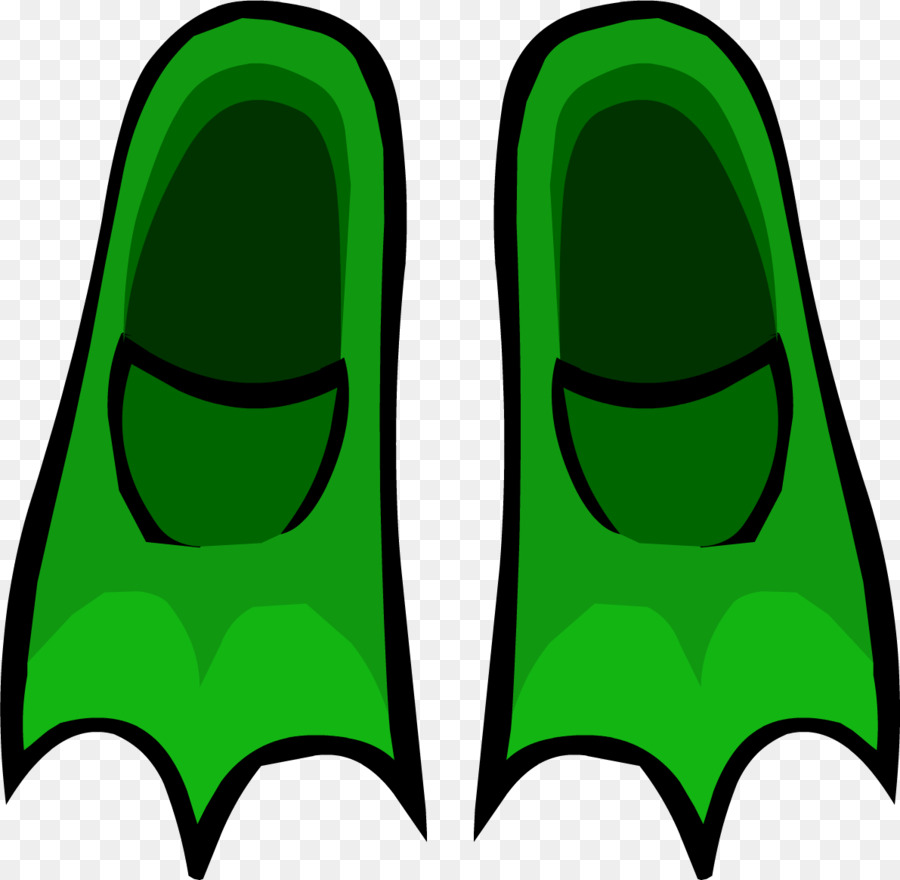 Nadadeiras Verdes，Mergulhando PNG