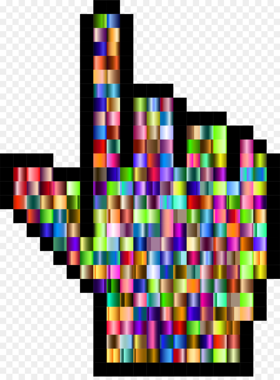 Cursor De Mão Colorido，Ponteiro PNG